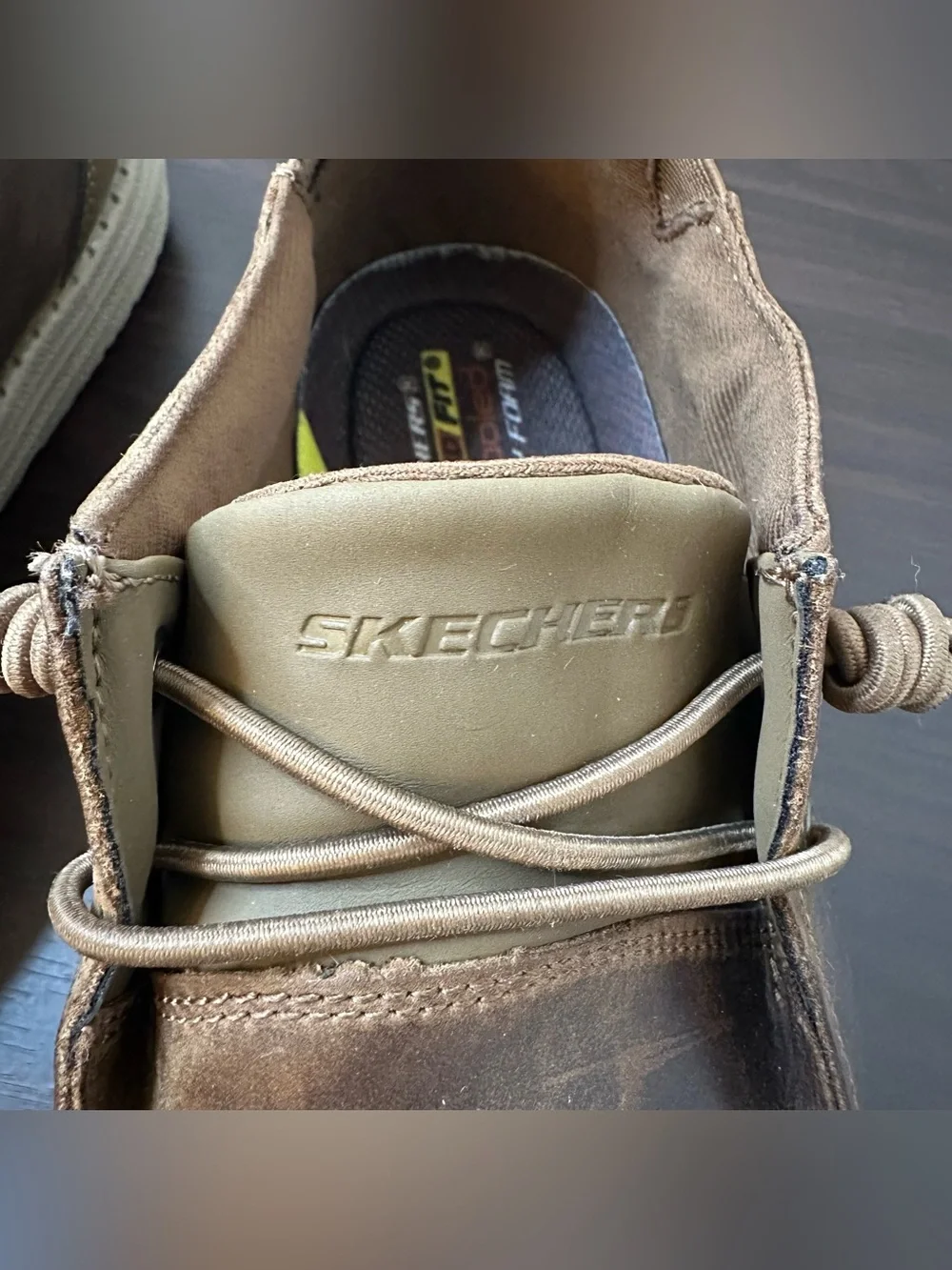 Skechers Melson Ramilo Air-Cooled Memory Foam Leather Lace-Up Oxford Men's 12